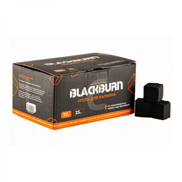 Уголь - Black burn кокосовый 72 шт (25mm)
